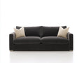 Zweisitzer Sofa mit Stoffbezug 205x95x85 cm - Anthrazit - Weich gepolstert - Modernes Design